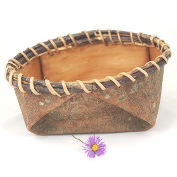 White Pine bark water bowl - 5H x 17W x 13D